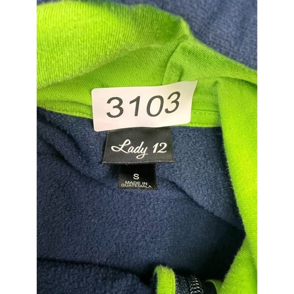 Seattle Seahawks Team Lady 12 Sweatshirt Hoodie Long Sleeve Unisex Kids Small - Picture 6 of 6